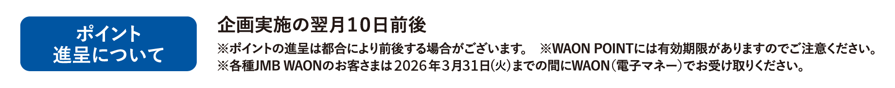 ポイント進呈について