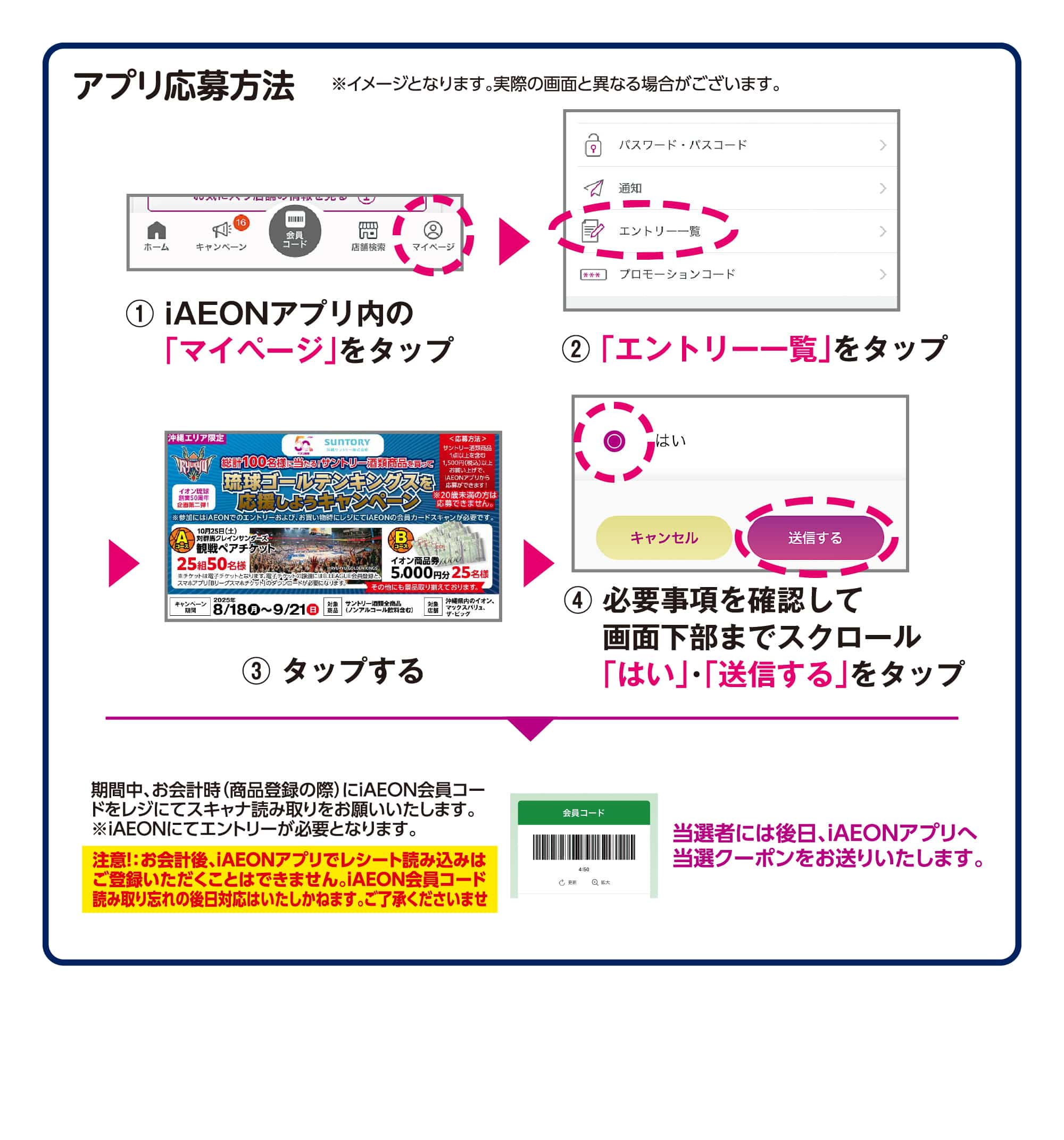総計100名様に当たる！サントリー商品を買って琉球ゴールデンキングスを応援しようキャンペーン