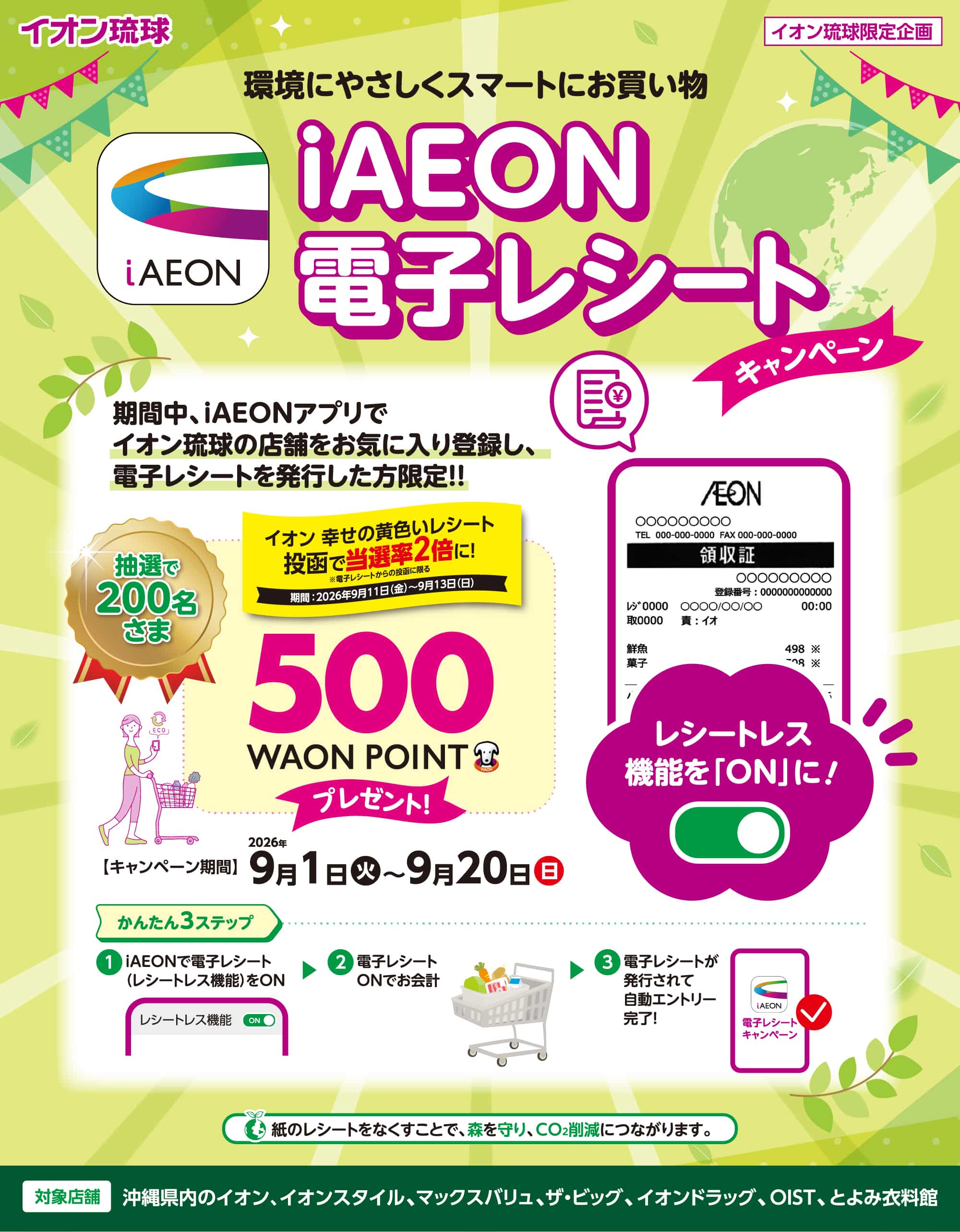 iAEON電子レシートキャンペーン