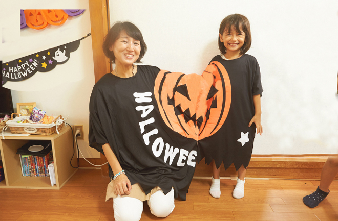 ママとお揃いハロウィンコーデ