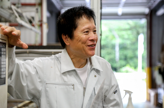 工場長の谷さん