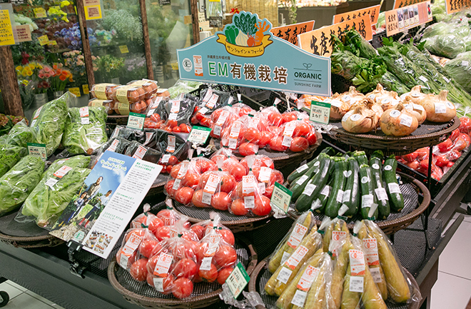 店頭に並ぶ野菜