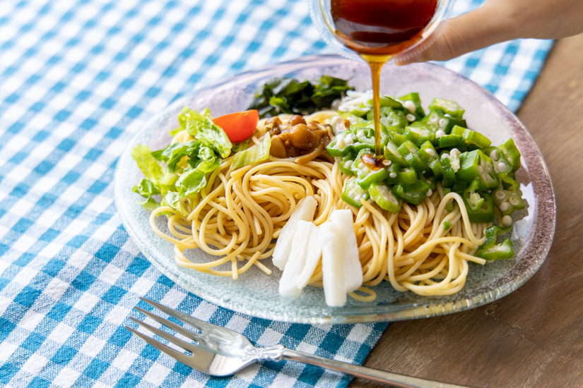 ねばねば冷製和風パスタ